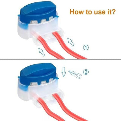 314 Connector Automatically Peels Off Waterproof Blue Connector with 3-hole Terminal Block Wire Harness for Mowing Machine