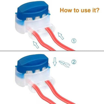 314 Connector Automatically Peels Off Waterproof Blue Connector with 3-hole Terminal Block Wire Harness for Mowing Machine