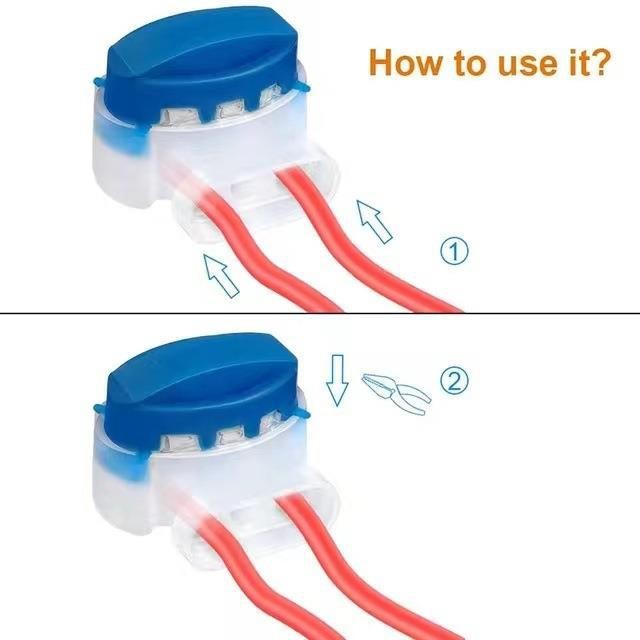 314 Connector Automatically Peels Off Waterproof Blue Connector with 3-hole Terminal Block Wire Harness for Mowing Machine