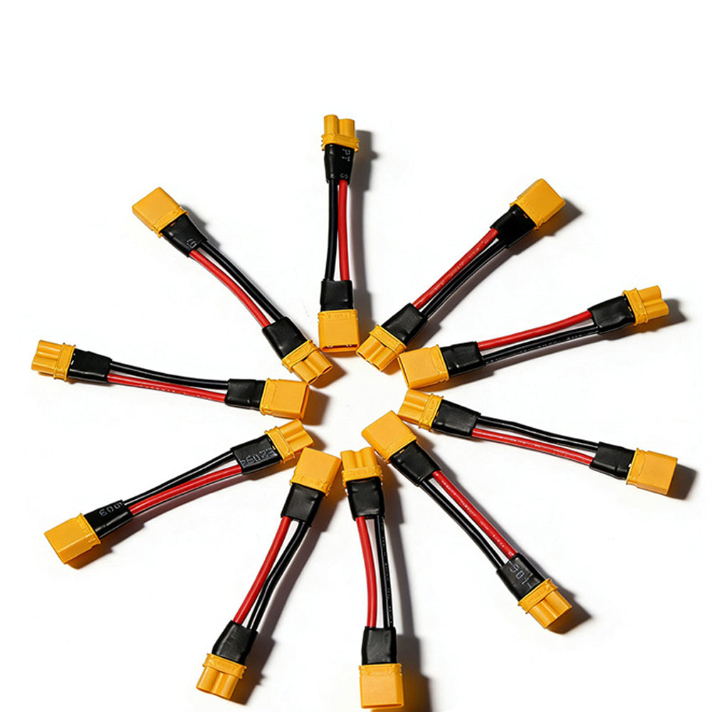 MR30-M Battery Power Cable XT90-F Silicone Wire Radar Robot Power Module Input Wiring Harness