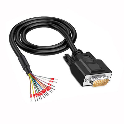 15-Pin DB15 Male to Bare End Extension and Connection Wire