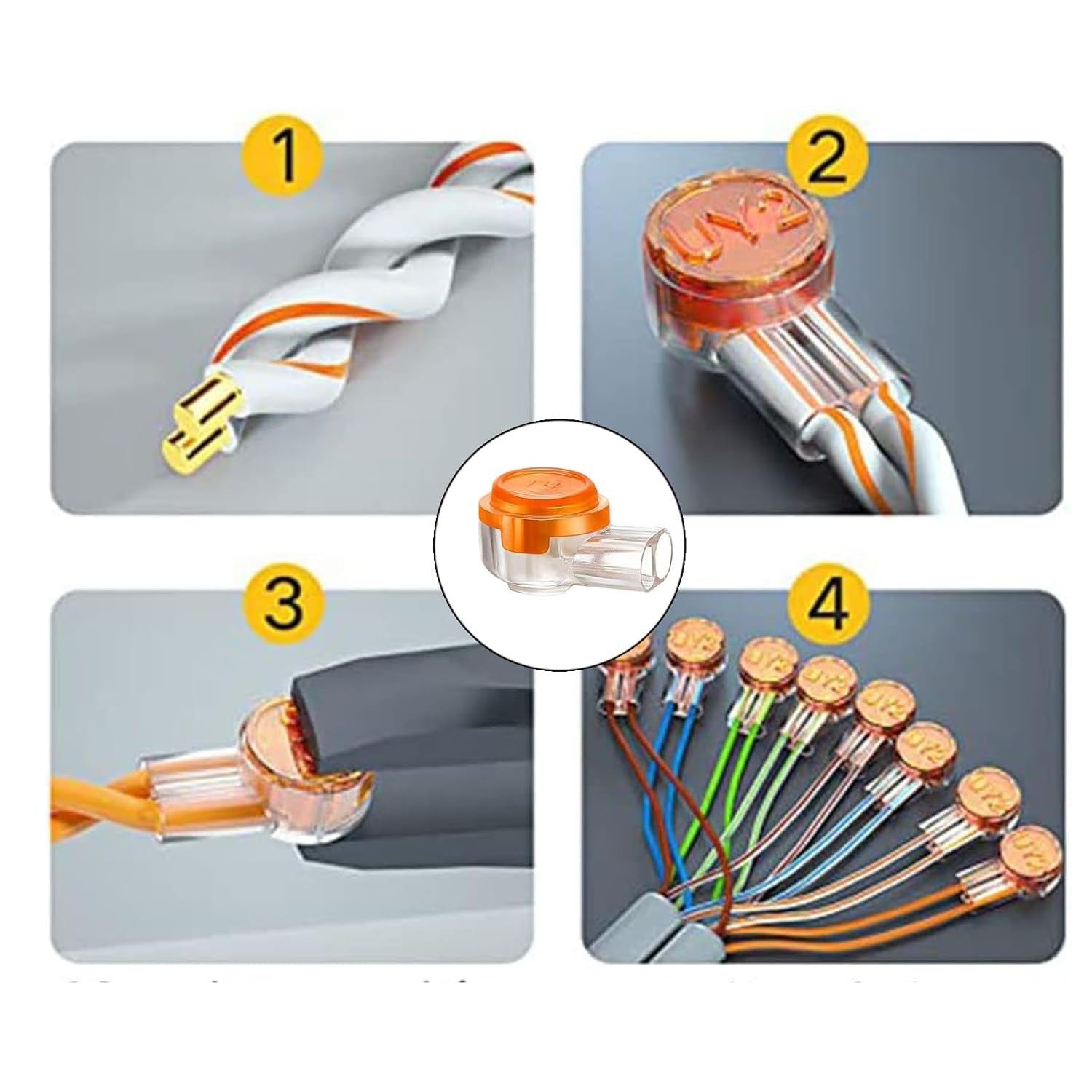 K1K2K3 Ethernet Telephone Line Terminal Block Connector Copper Cable UY-Schnittstelle Klemme Einzeladerverbinder Wire Harness with UY Twisted Cable