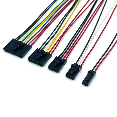 Molex 50579406 SL Crimp Housing Single Row Version G Positive Latch 6 Circuits Black Wiring Harness for Motor