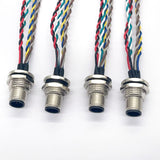 M12 Connectors Cable Rugged Compact Sealed Connectors Used for Signal Data and Power Connectivity in Industrial Control Applications.