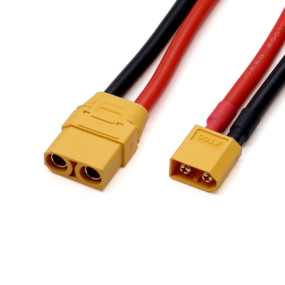 XT60 to XT90 Plug Connector Wire Male to Female Adapter Cable 10AWG Aircraft Model Power Supply Battery Charging Cable