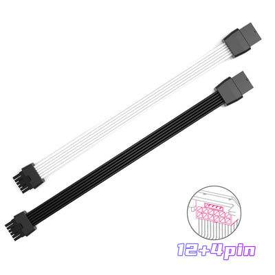 PCIE5.0 12VHPWR 12+4pin Graphics Card Power Supply Cable 600W90 Degree Extension Module Cable