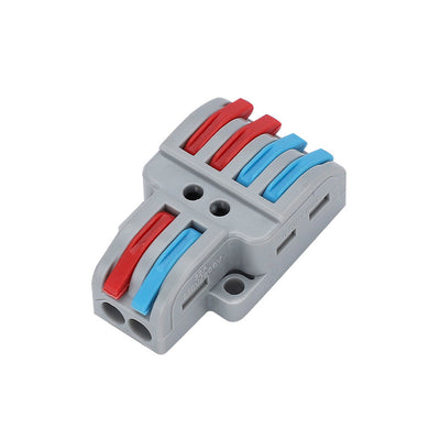 Pct Lt-422 Quick Terminal Block Connector 2-in 4-out Spl-2 Electrical Wire Connectors