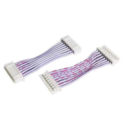 PH2.0 Red and White Parellel Cable Double-Ended Same Direction 8Pin Terminal Electronic Connector Wire