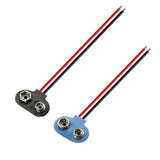 PHR-2 9V Battery Buckle With Cable 6F22 Blue Soft Leather Power Bank Battery Connection Wire