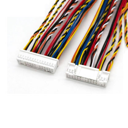 JST PUDP-30V-S to Dupont 2.0mm Pitch Dual-row Wire-to Board Connector with Strong-locking Mechanism Twisted Cable for PCB Power Supply