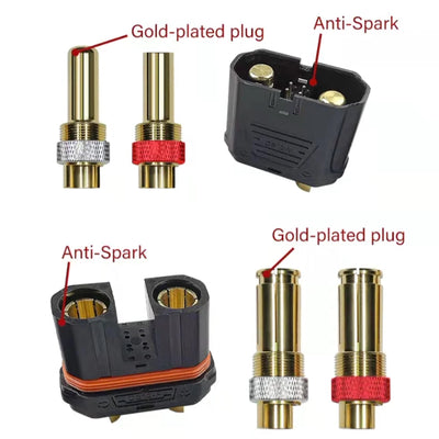 QS12-S Male Female Large Current Anti Spark Connector Model Aircraft Lithium Battery Plug