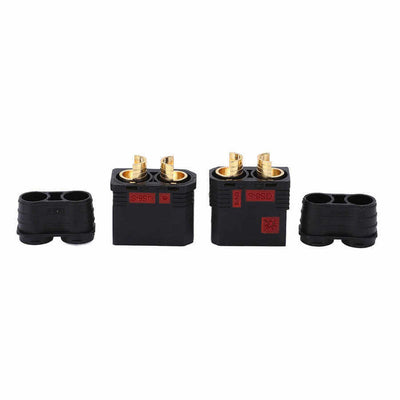 QS8-S Anti-Spark High Current Connector Black Blue Gold Plated Terminal for RC Lithium Battery Drone Robot