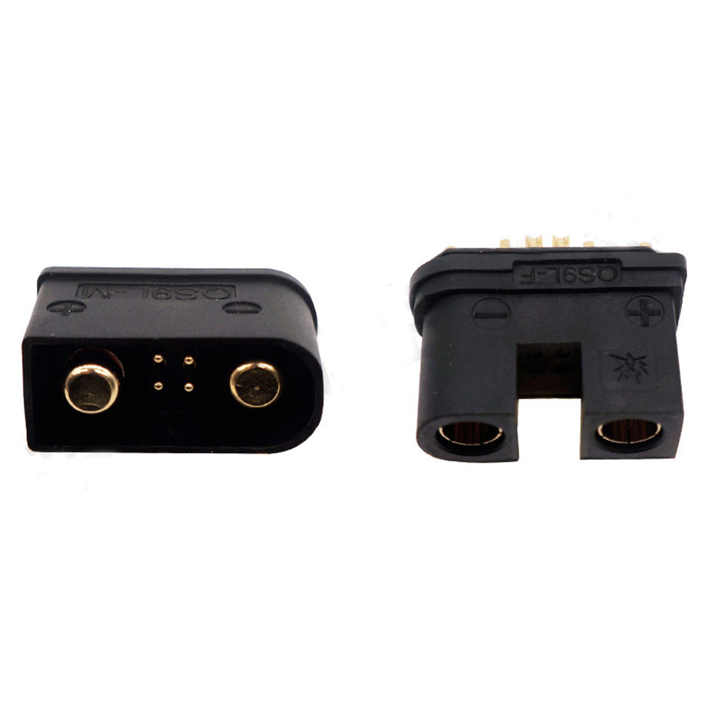 QS9 Male Female Plug Connector Antispark Gold-Plated Terminal Heavy Duty Current 180A to 240A Lithium Battery Adapter Banana Head