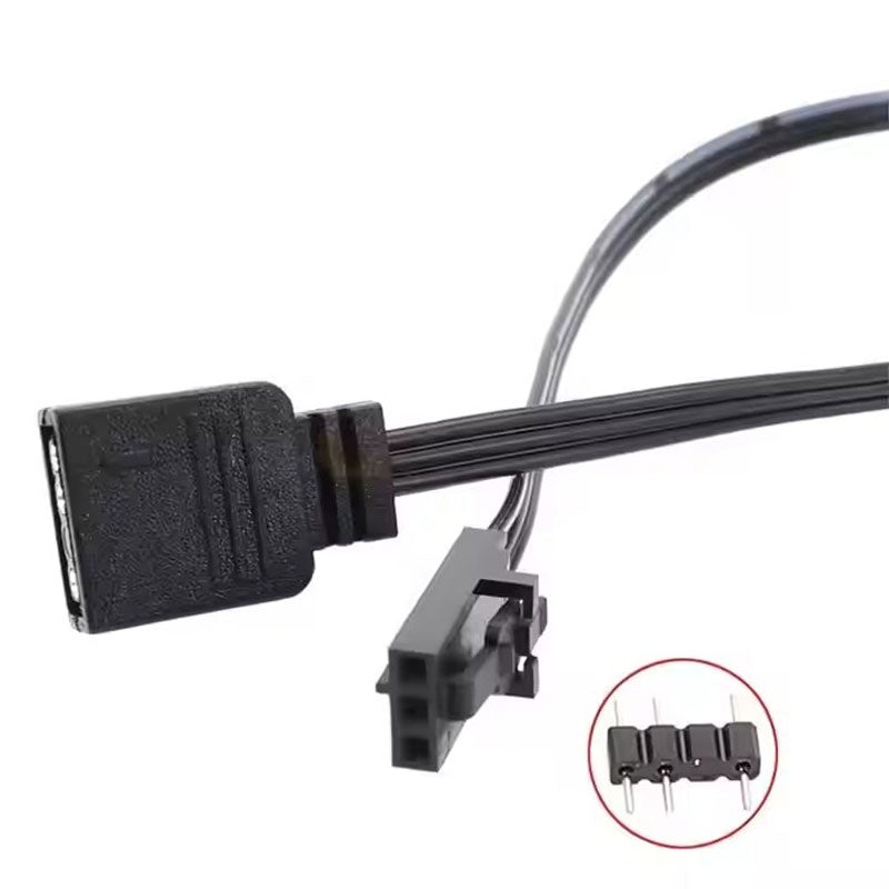 Ql Ll120 Icue Divine Light Синхронный 3-контактный 4-контактный кабель, подходящий для адаптера контроллера пиратского корабля 