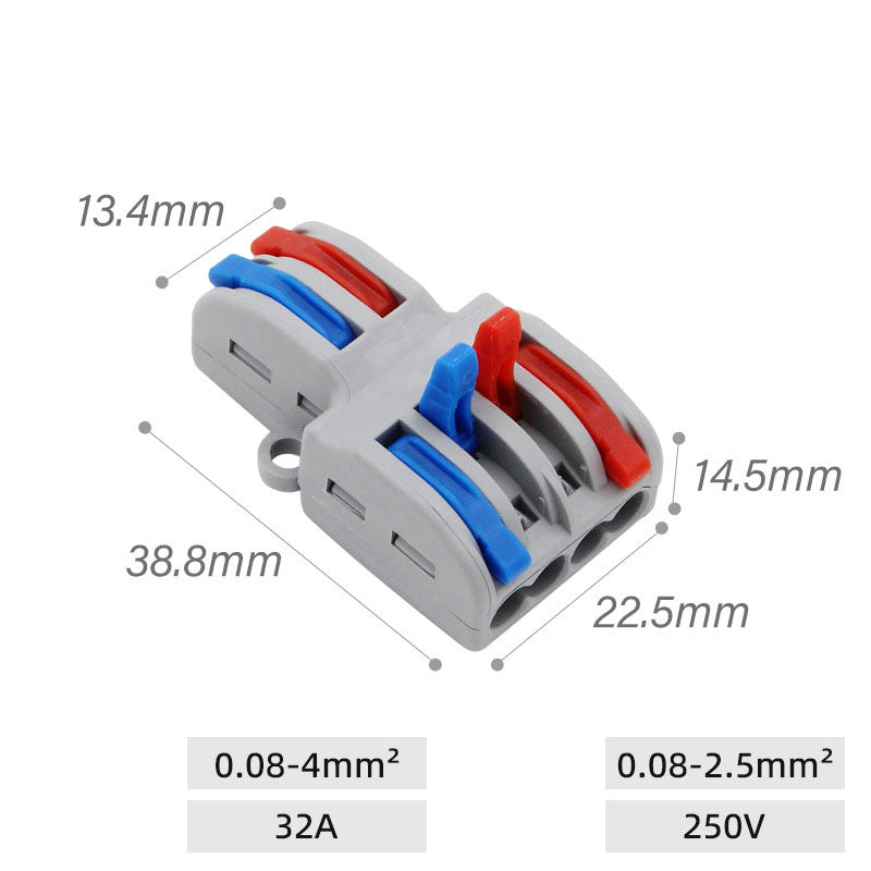 Быстроразъемный клеммный зажим для проводного соединения 