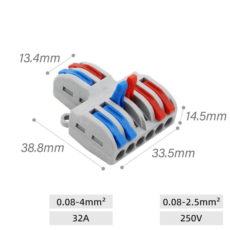 Быстроразъемный клеммный зажим для проводного соединения 