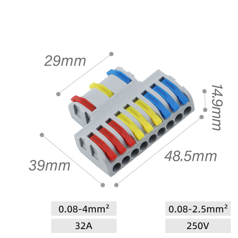 Быстроразъемный клеммный зажим для проводного соединения 