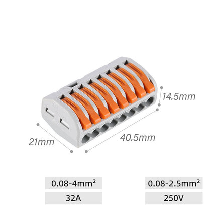 Quick terminal splitter, wire connector press type quick wire connector