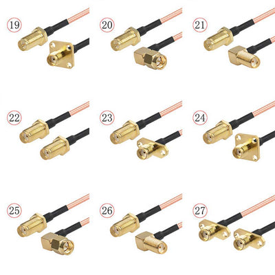 RG316 RF Adapter Cable SMA to SMA Male and Female Signal Connection Cable Extension Wire