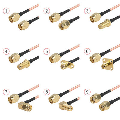 RG316 RF Adapter Cable SMA to SMA Male and Female Signal Connection Cable Extension Wire