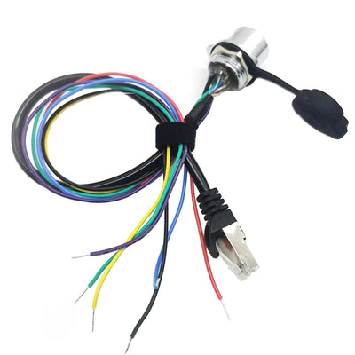 RJ45 Cable to Metal Aviation Plug With Waterproof Cap Machine Equipment Power Connector Wiring Harness
