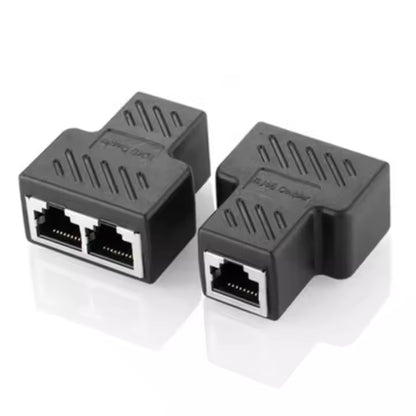 RJ45 female converter network splitter 1 point 2
