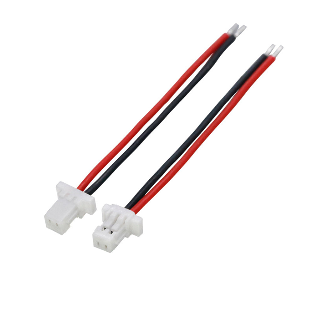SH1.0 2Pin Single-End Silicone Red Black Wire Harness Massager AI Smart Toy Connection Cable