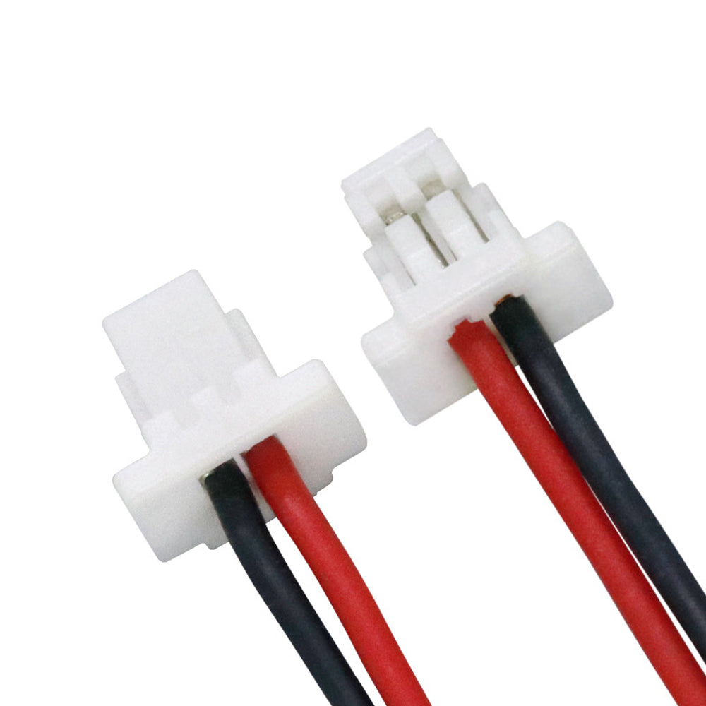 SH1.0 2Pin Single-End Silicone Red Black Wire Harness Massager AI Smart Toy Connection Cable