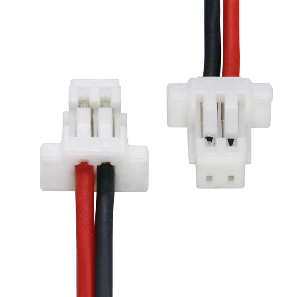 SH1.0 2Pin Single-End Silicone Red Black Wire Harness Massager AI Smart Toy Connection Cable