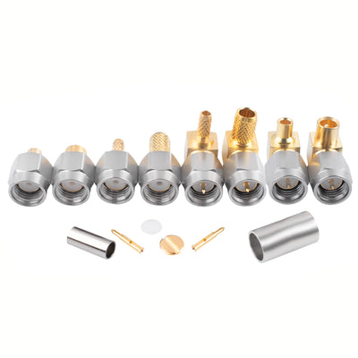 SMA-J-JW Elbow Straight RF Coaxial Connector SMA Male Audio Antenna Electrical Male Plug