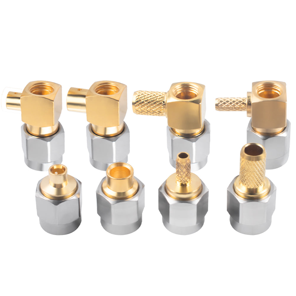 SMA-J-JW Elbow Straight RF Coaxial Connector SMA Male Audio Antenna Electrical Male Plug