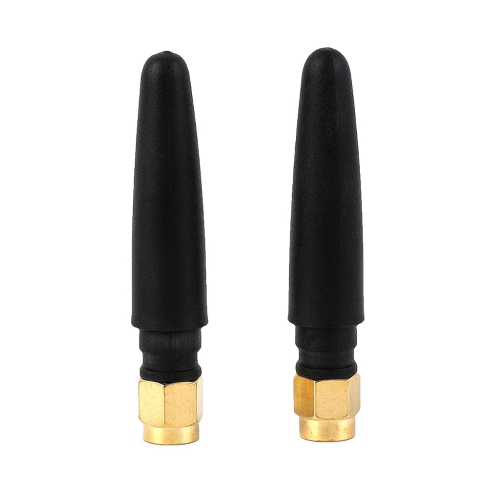 SMA-J Male Screw Inner Needle Elbow Antenna 2.4G Glue Stick Antenna for WiFi Router