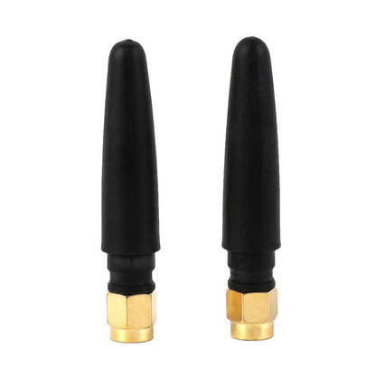 SMA-J Male Screw Inner Needle Elbow Antenna 2.4G Glue Stick Antenna for WiFi Router