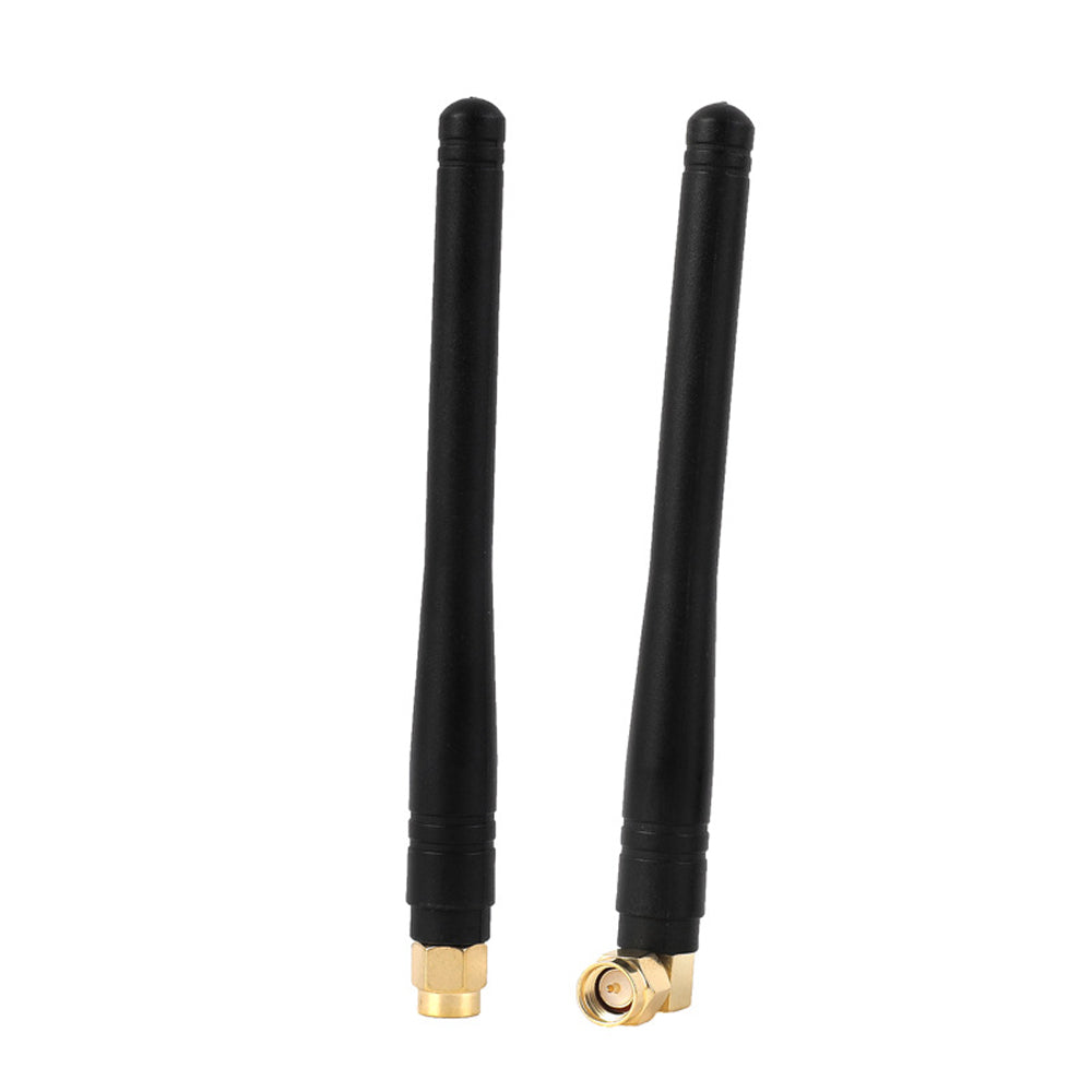 SMA-J Male Screw Inner Needle Elbow Antenna 2.4G Glue Stick Antenna for WiFi Router