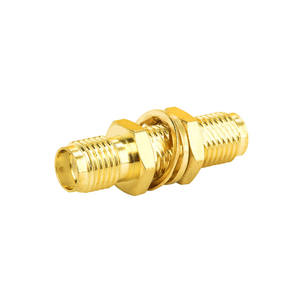 SMA-KKY Straight Through Dual Female Adapter Fixed Nut Panel Mount SMA Coaxial Connector