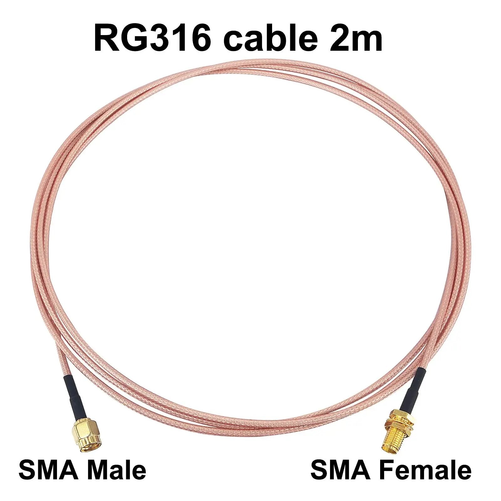 SMAA male and female radio frequency connector RG316 cable