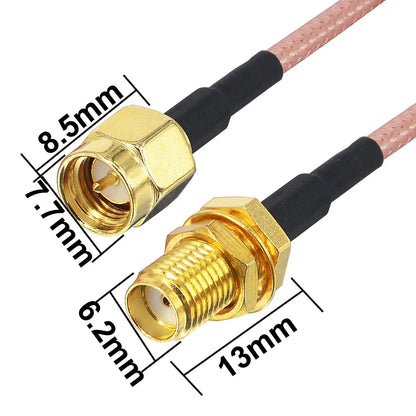 SMAA male and female radio frequency connector RG316 cable