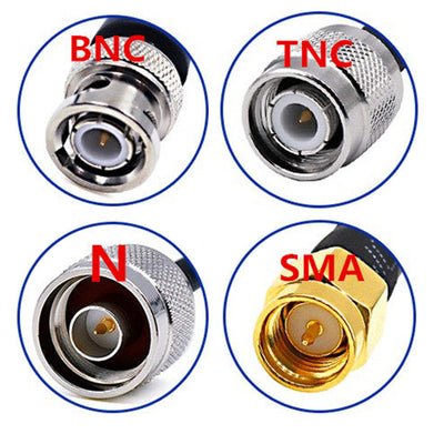 RG58 50Ohm RF Coaxial Cable SMA to N/TNC/BNC Male Female Antenna Extension Cord 1M/2M/5M