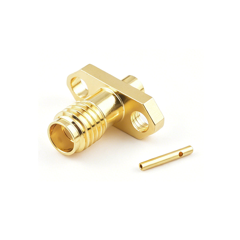 SSMA-KEB2-2H Female 2 Holes Flange Crimp RF Coaxial Connector for RG 316 RF74 RG188 Cable