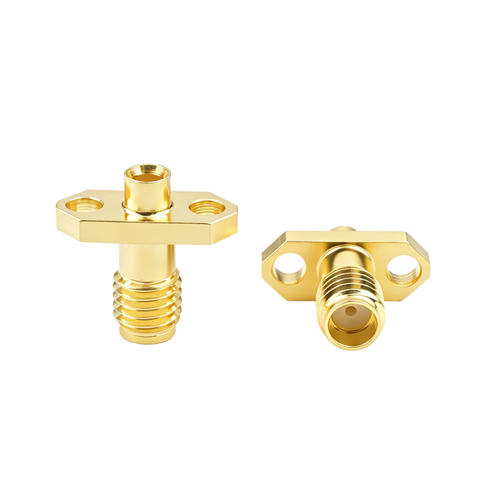 SSMA-KEB2-2H Female 2 Holes Flange Crimp RF Coaxial Connector for RG 316 RF74 RG188 Cable