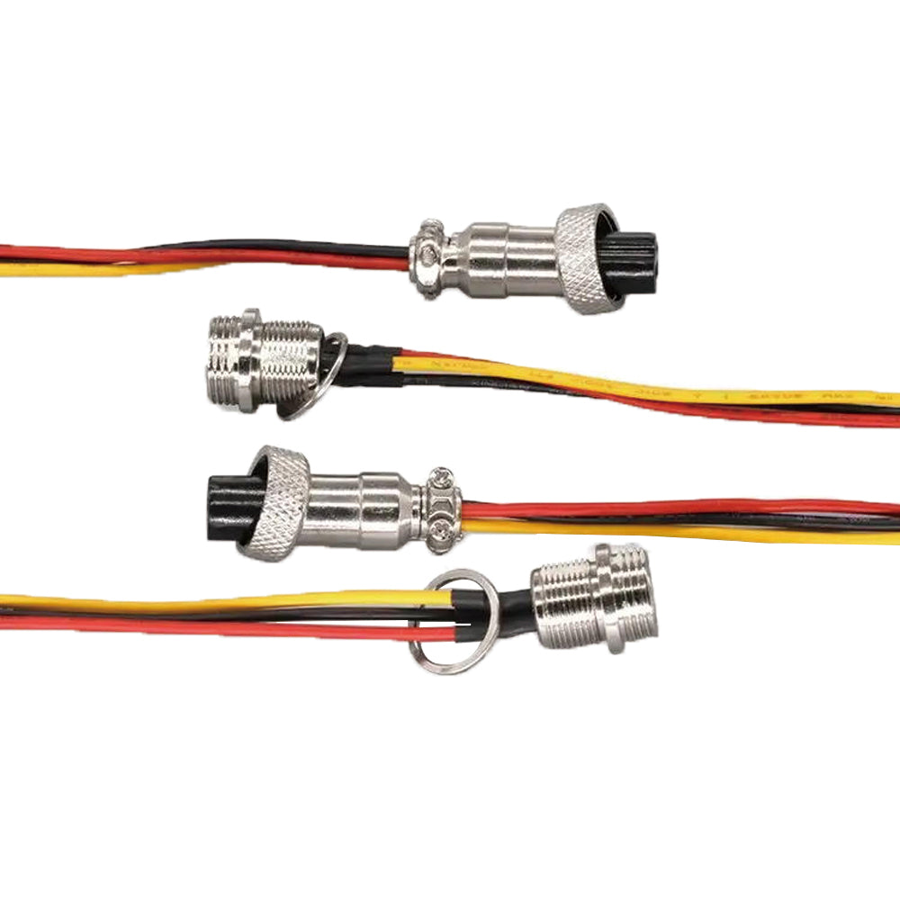 M12 3 Pin Male to Female Connector Wire Industrial Shielded Cable Aviation Sensor Connector Cable
