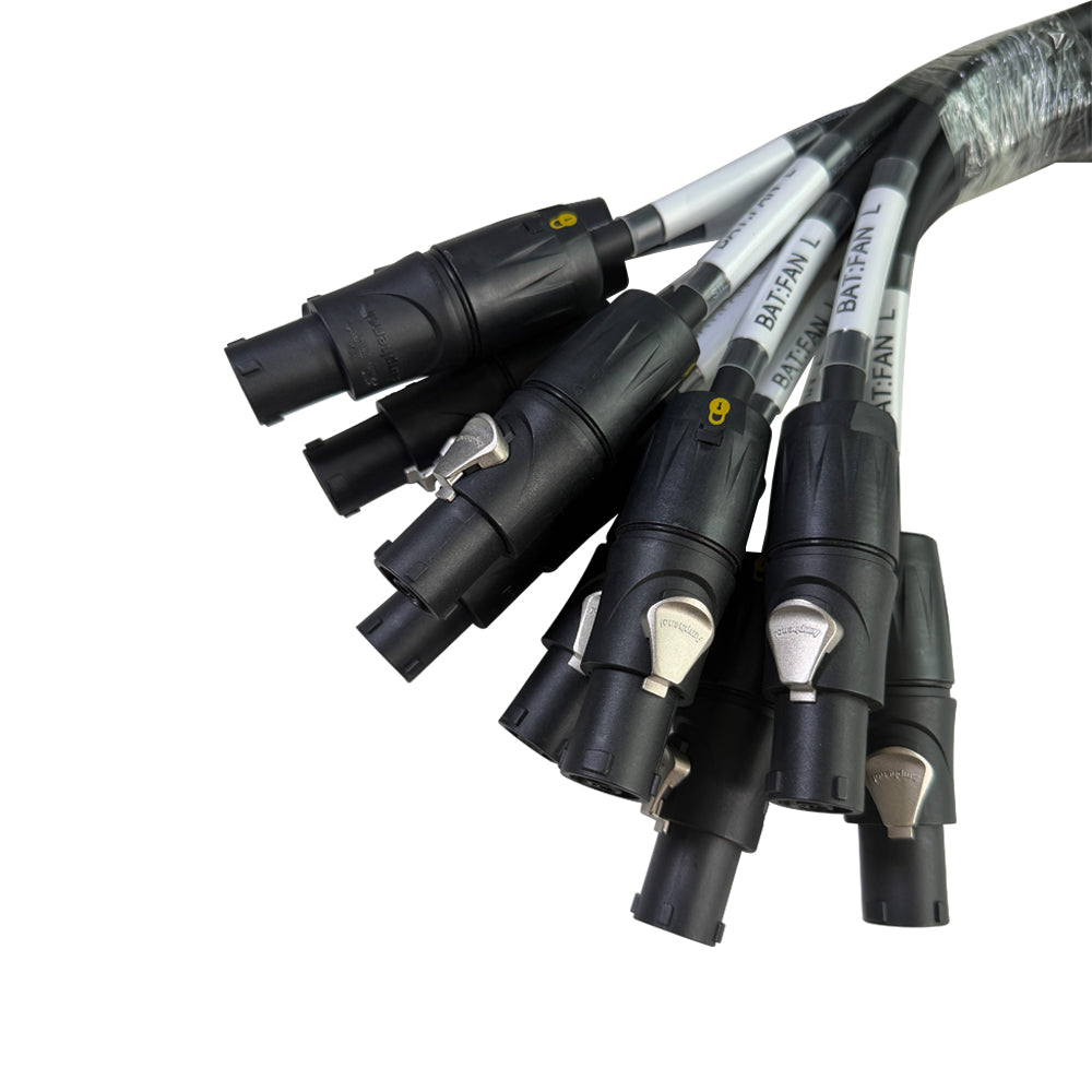 High Current Amphenol Powerlock Signal Wire HPT-3 Male to HPT-3 Female Electric Wire Power Cable
