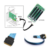 SlimSAS 4i 38P SFF-8654 to SFF-8654 hard disk server data transmission cable