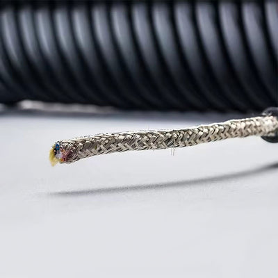 Spiral Cable 2-10 core PVC PU flexible stranded wire electric cable