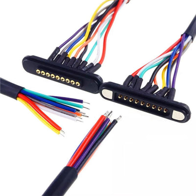Pogopin Magnetic Wiring Harness Male and Female Connector Wire 3A High Current Terminal Cable Assembly