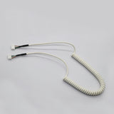 Spring wire terminal wire 2-6 core spring connection wire spiral telescopic wire waterproof spring wire