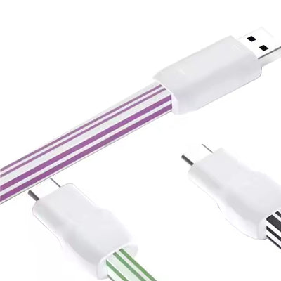 超高速充電 Type C USB データケーブル 12V 5A 携帯電話充電器 LED ライト シリコンデータケーブル