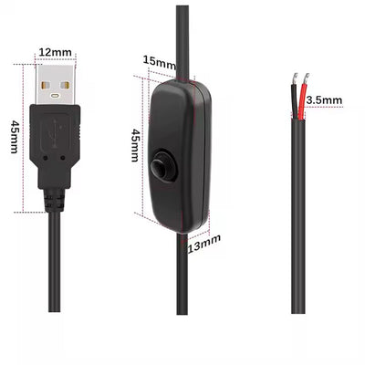 Switch cable with touch switch control USB cable