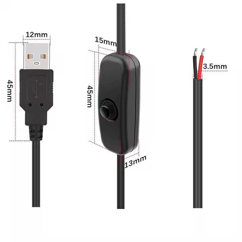 Switch cable with touch switch control USB cable