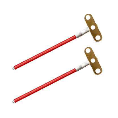 T5/T8 Lamp Holder Terminal Wire T Type Double Hole Brass Cable LED Connection Wiring Harness